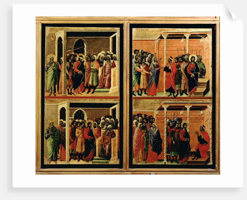 Maesta: eleven scenes from the Passion, 1308-11 by Duccio di Buoninsegna