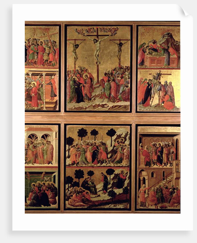 Maesta: eleven scenes from the Passion, 1308-11 by Duccio di Buoninsegna