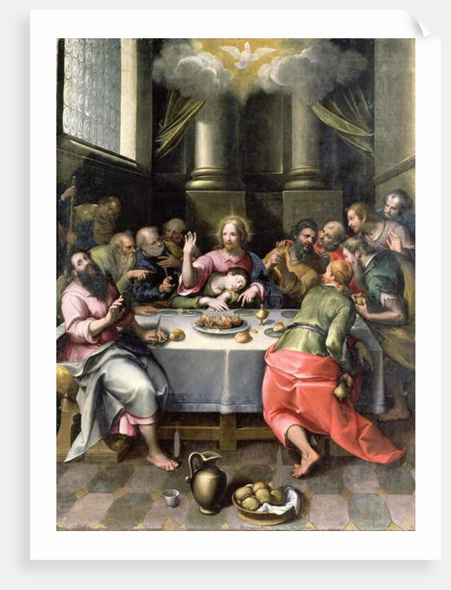 The Last Supper, 1611 by Denys Calvaert or Calvart