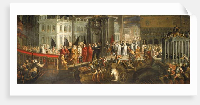 The Arrival of Morosina Morosini Grimani at the Palazzo Ducale, Venice by Italian School