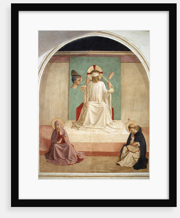 Christ Mocked in the Presence of the Virgin and Saint Dominic by Fra Angelico