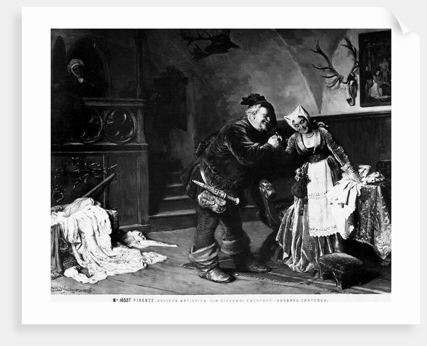 Sir John Falstaff, 1876 by Eduard von Grutzner