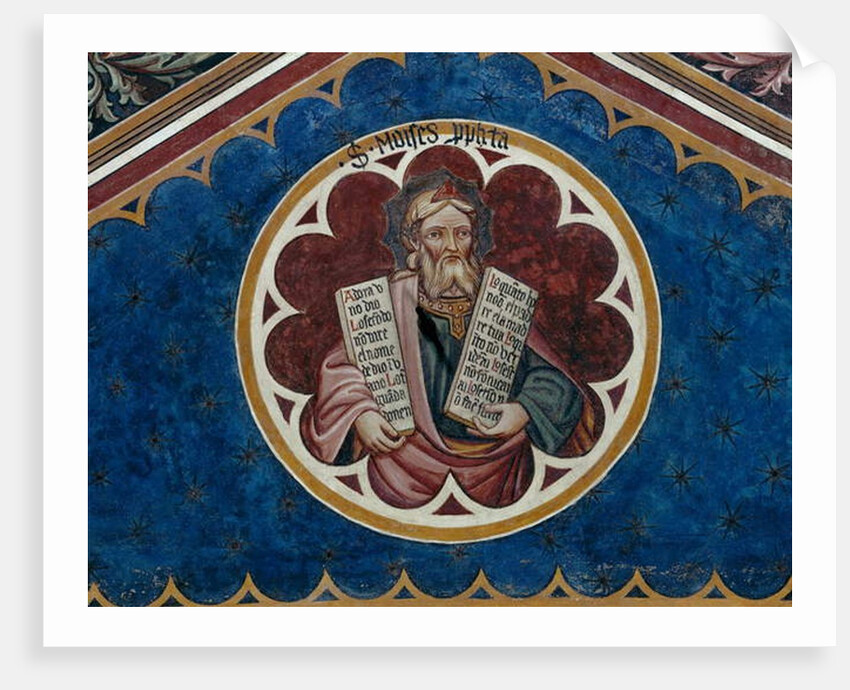 Moses, detail of the fourth span of the ceiling by Agostino di Marsiglio