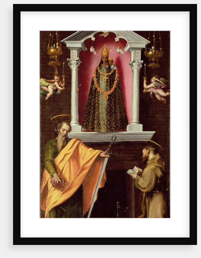 The Madonna of Loreto with Saint Paul and Saint Francis by Francesco Vanni