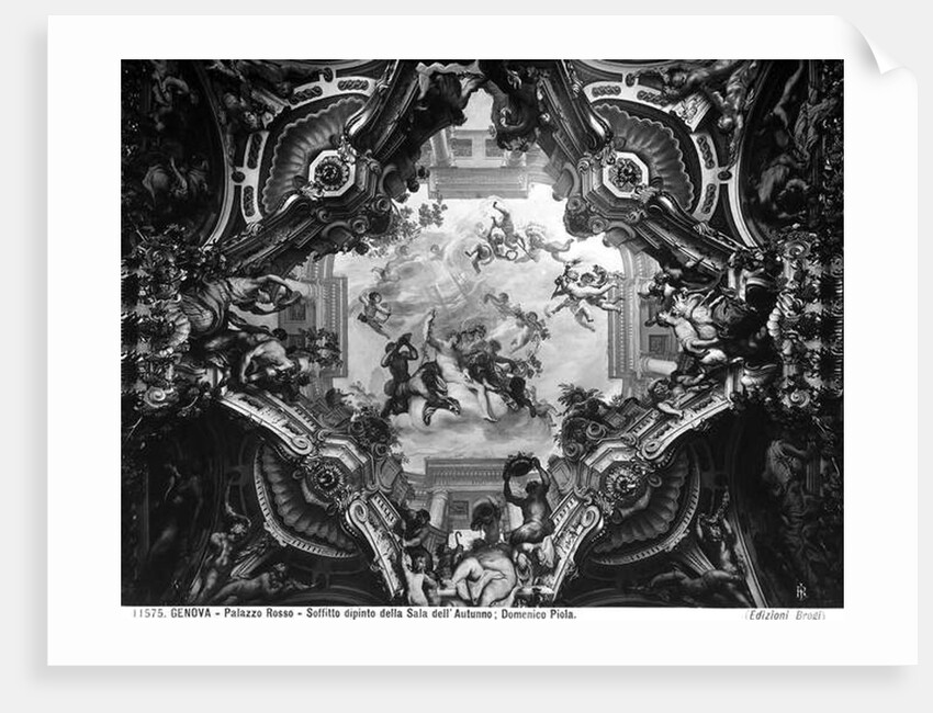 Allegory of Autumn, on the vault of the Autumn Room by Domenico the Elder Piola