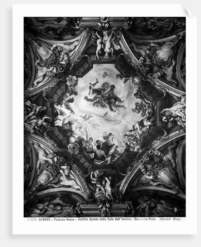 Allegory of Winter, on the vault of the Winter Room by Domenico the Elder Piola