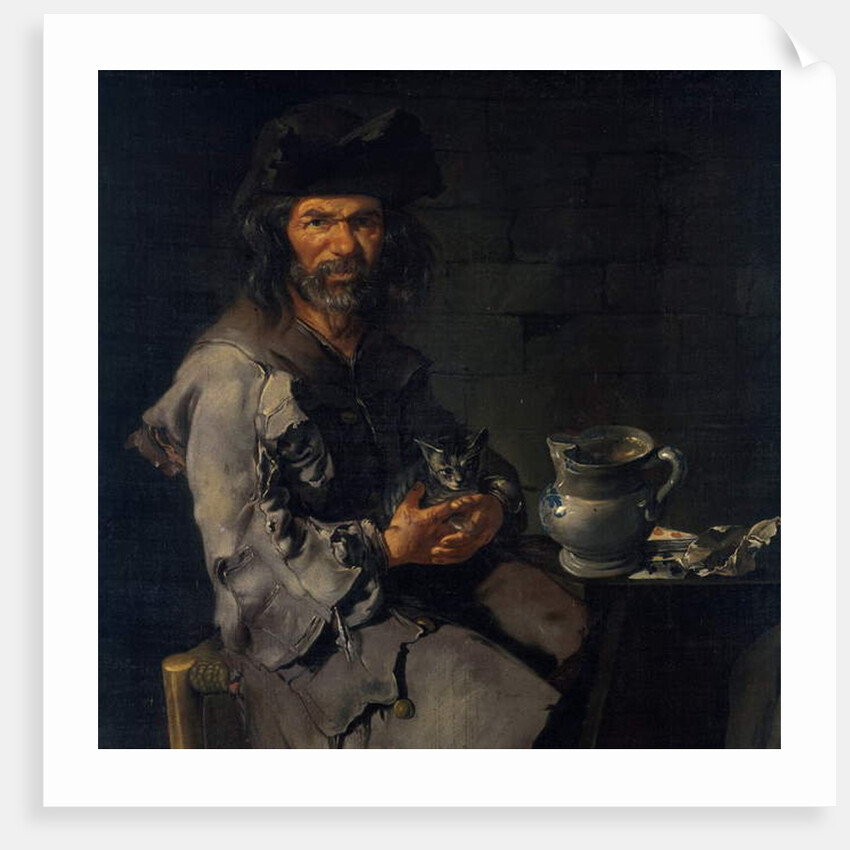 Two Beggars by Giacomo (1698-1767) Ceruti