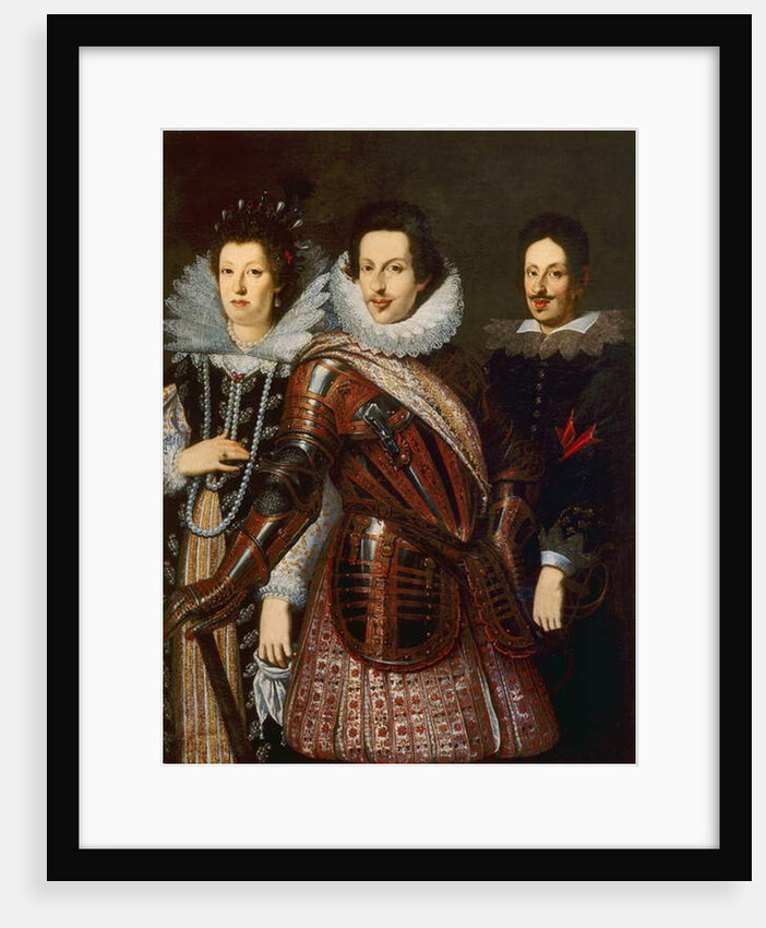 Portrait of Marie Madeleine of Austria, Cosimo II and Ferdinand II de Medici, c.1640 by Justus Sustermans