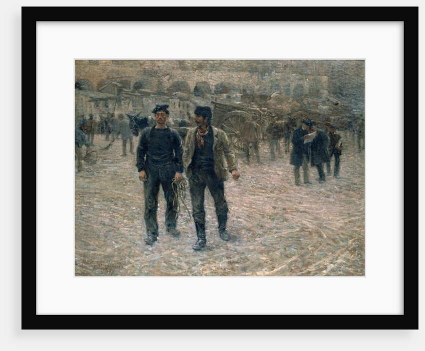 Piazza Caricamento, Genoa, 1891 by Plinio Nomellini