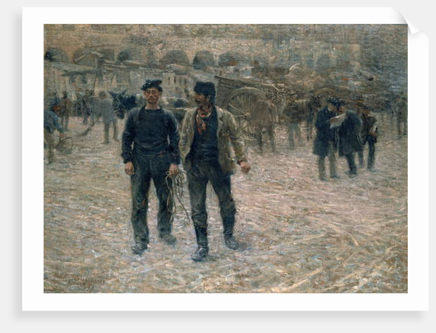 Piazza Caricamento, Genoa, 1891 by Plinio Nomellini