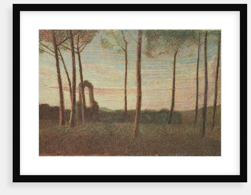Landscape of the Villa Borghese, 1906 by Giuseppe Pellizza da Volpedo