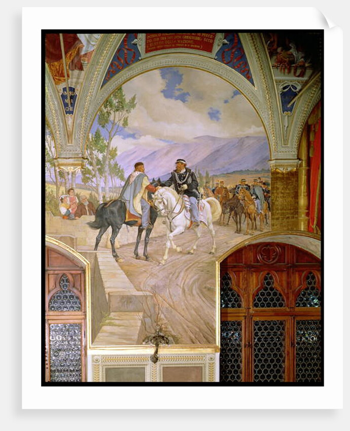 The Meeting Between Giuseppe Garibaldi and King Vittorio Emmanuele II on the 26th of October 1860 at Teano, Italy, 1886 by Pietro Aldi