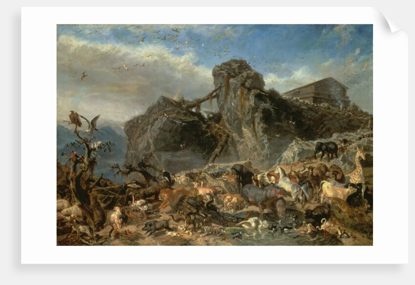 Animals Leaving the Ark, Mount Ararat by Filippo Palizzi