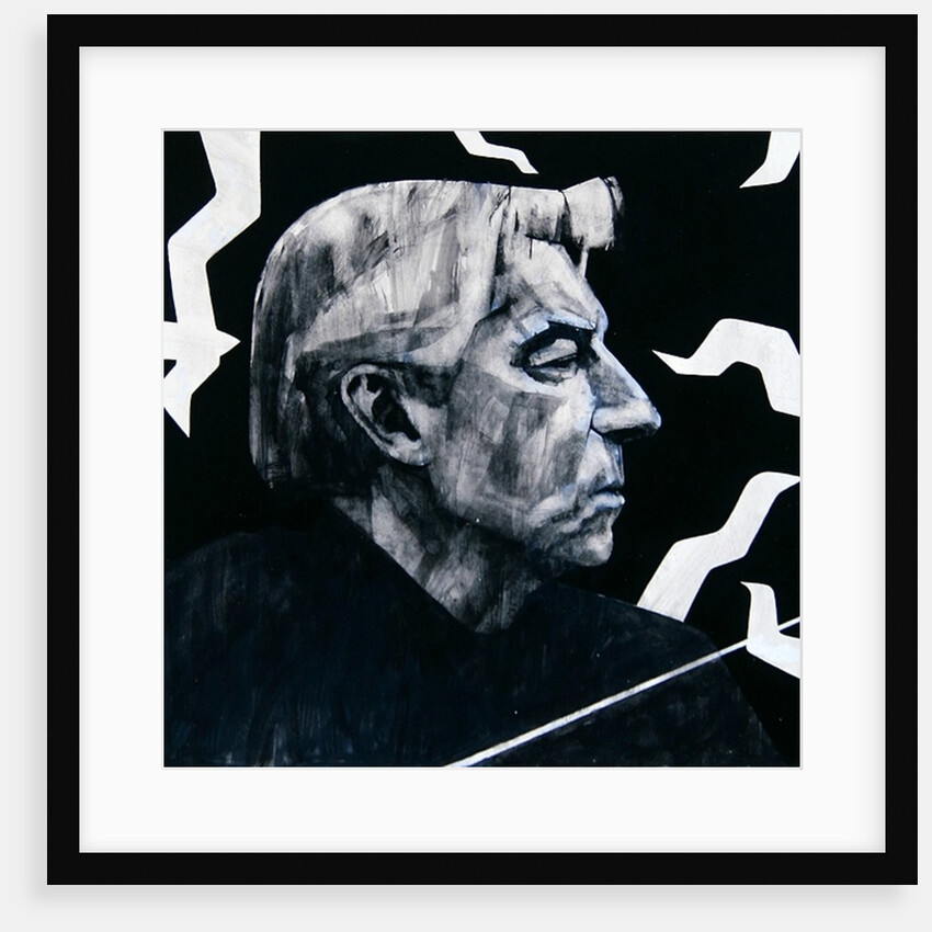 Portrait of Herbert von Karajan by Barry Fantoni