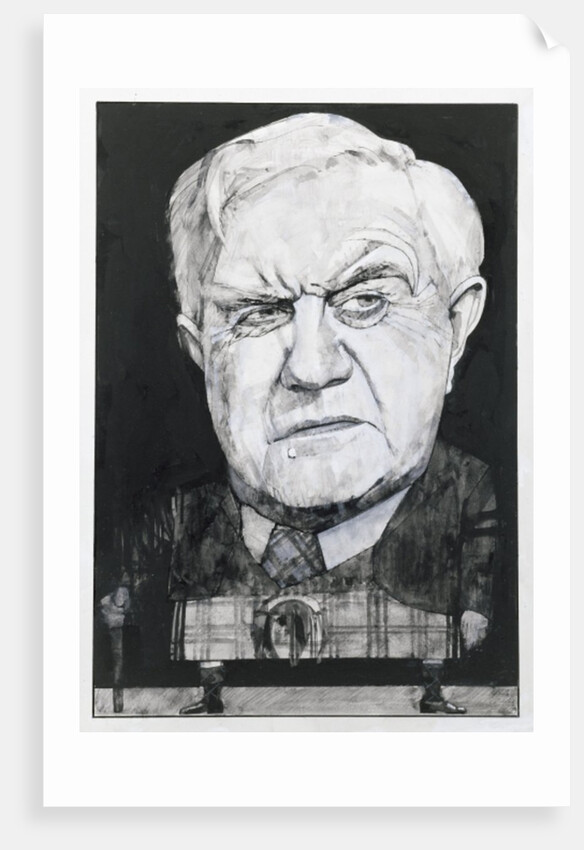 Portrait of Andrew Cruickshank by Barry Fantoni