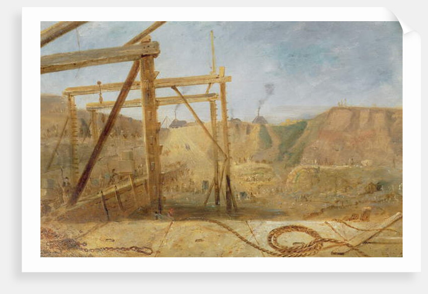 Top Pier of Inner Harbour Looking Inward, May 1829 by Robert Mackreth