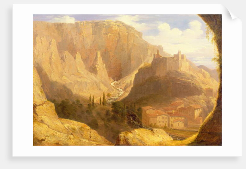 Hill Town in Italy, 1831 by James Giles