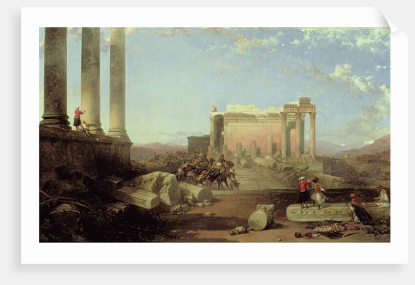 The Ruins of the Temple of the Sun at Baalbec, 1861 by David Roberts