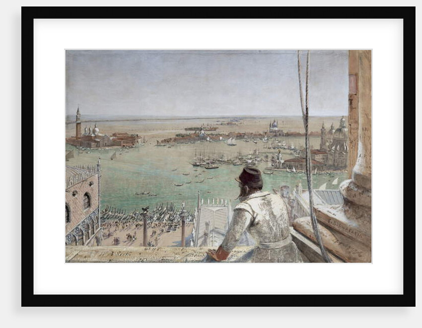 The Basin of San Marco from the Campanile, Venice, 1862 by William Bell Scott