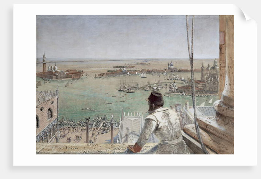 The Basin of San Marco from the Campanile, Venice, 1862 by William Bell Scott