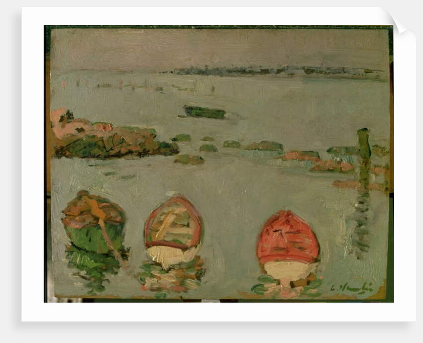 Boats, Lower Largo, Fife by George Leslie Hunter