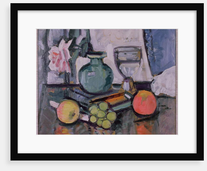 Still Life, Rose and Fruit by George Leslie Hunter