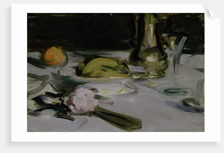 Still Life with a Coffee Pot and Fan by Samuel John Peploe