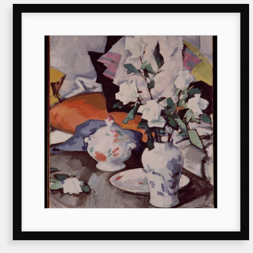 White Roses in a Vase by Samuel John Peploe