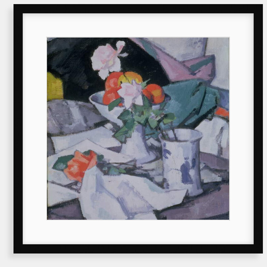 Still Life, Roses and Chinese Jar by Samuel John Peploe