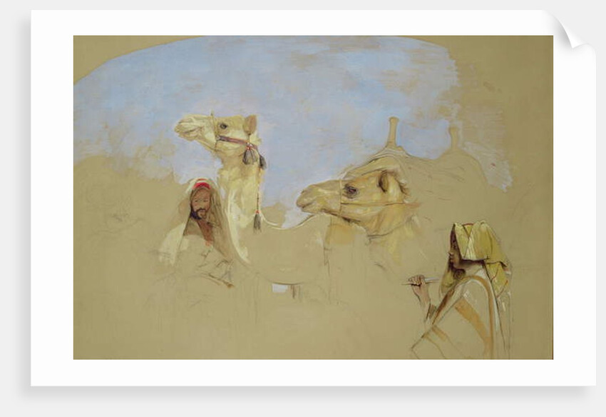 Study of Camels with Bedouin Drivers in the Desert of Mount Sinai by John Frederick Lewis