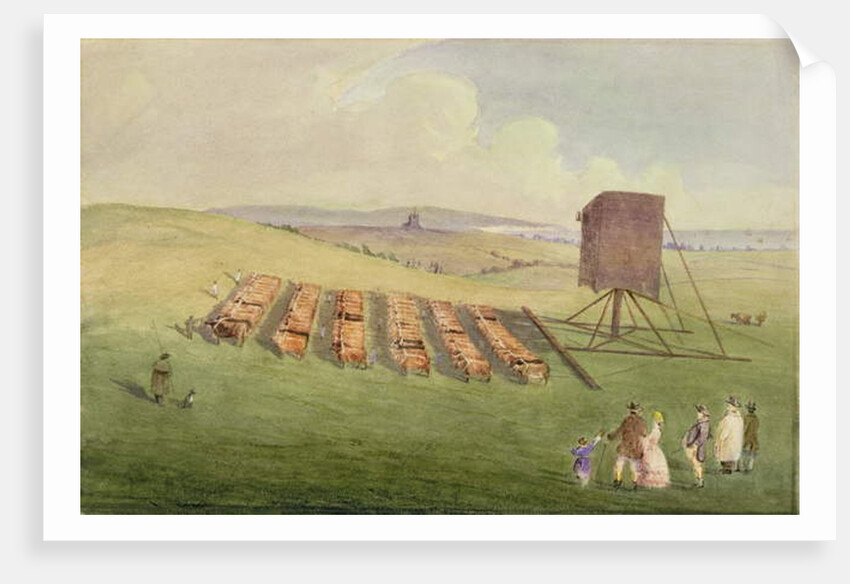 Moving the Windmill, 1797 by English School