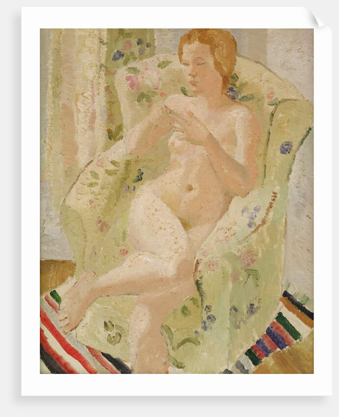 Seated Nude Girl in an Interior, 1928 by Christopher Wood