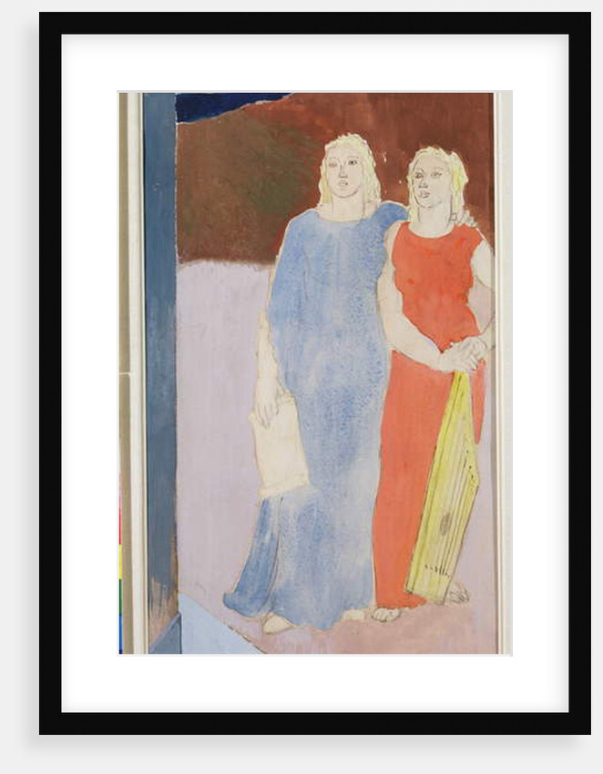 Two Muses at the Tomb of a Poet, 1937 by Glyn Warren Philpot