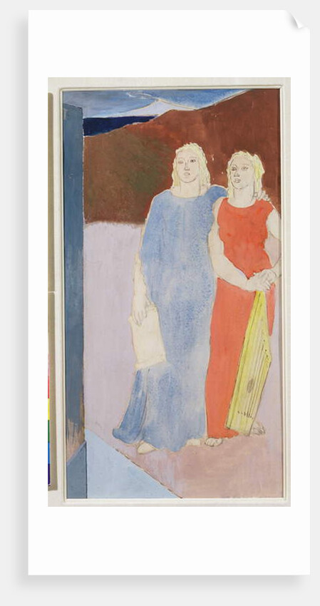 Two Muses at the Tomb of a Poet, 1937 by Glyn Warren Philpot