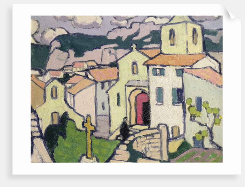 Les Baux, the Priest enters his Church, c.1911 by Jessica Stewart Dismorr