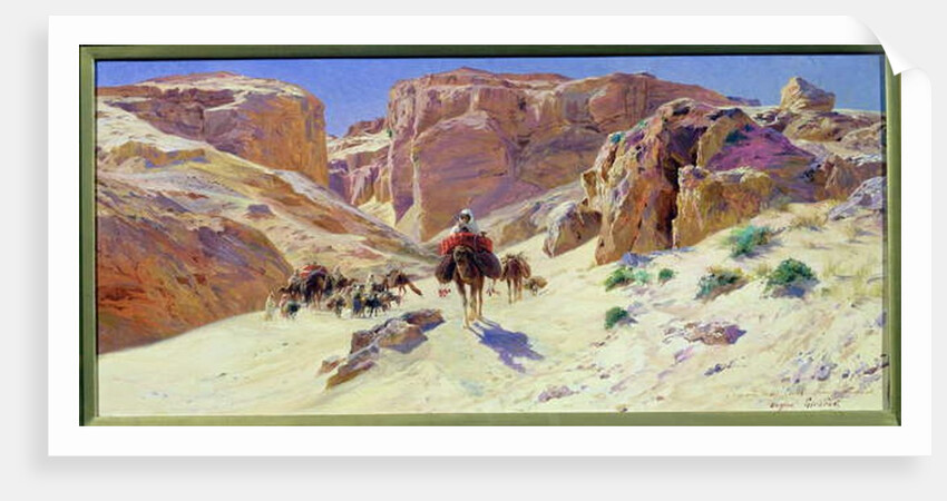 Caravan in the Desert by Eugene Alexis Girardet