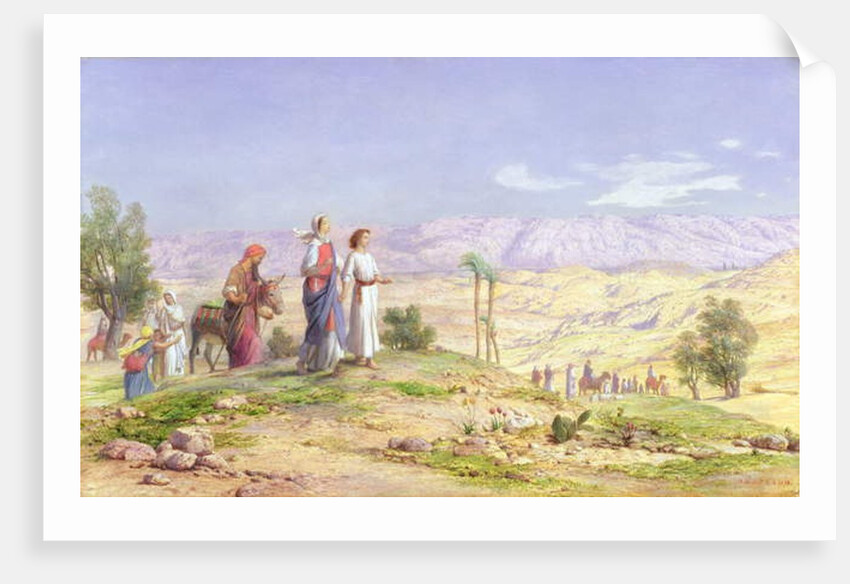 The Holy Family Approaching Jerusalem from Nazareth, 1878 by John Rogers Herbert