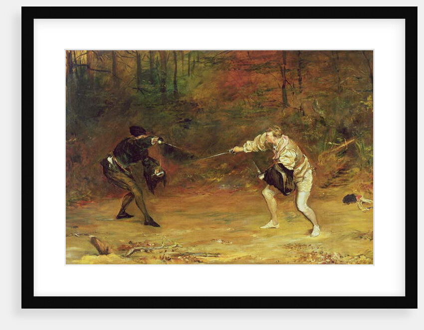 To the Death: A Sword and Dagger Fight with one Hand Beats Cold Death Aside, and with the other Sends it Back by John Pettie