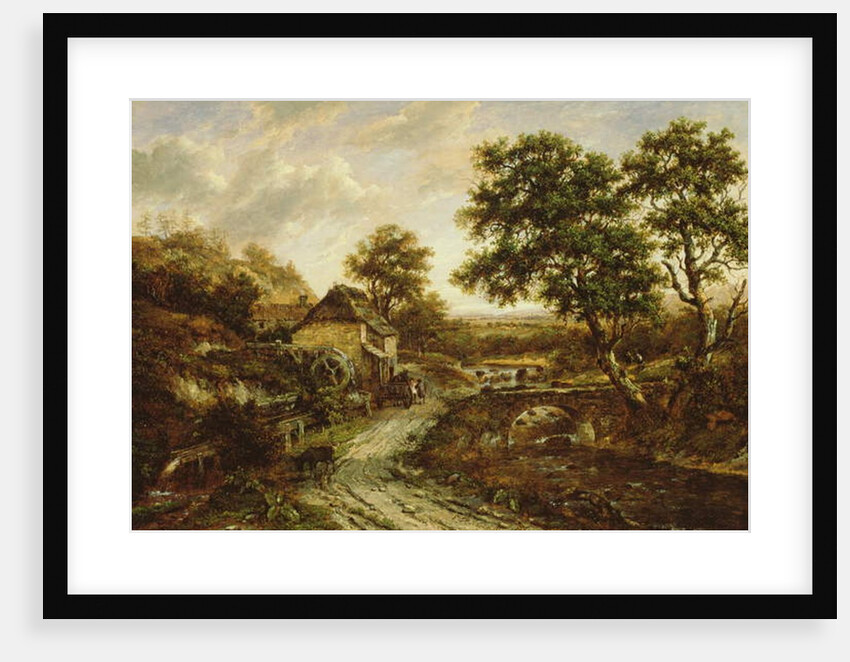 Overshot Flint Mill in Landscape with Fall of Water, 1831 by Patrick Nasmyth