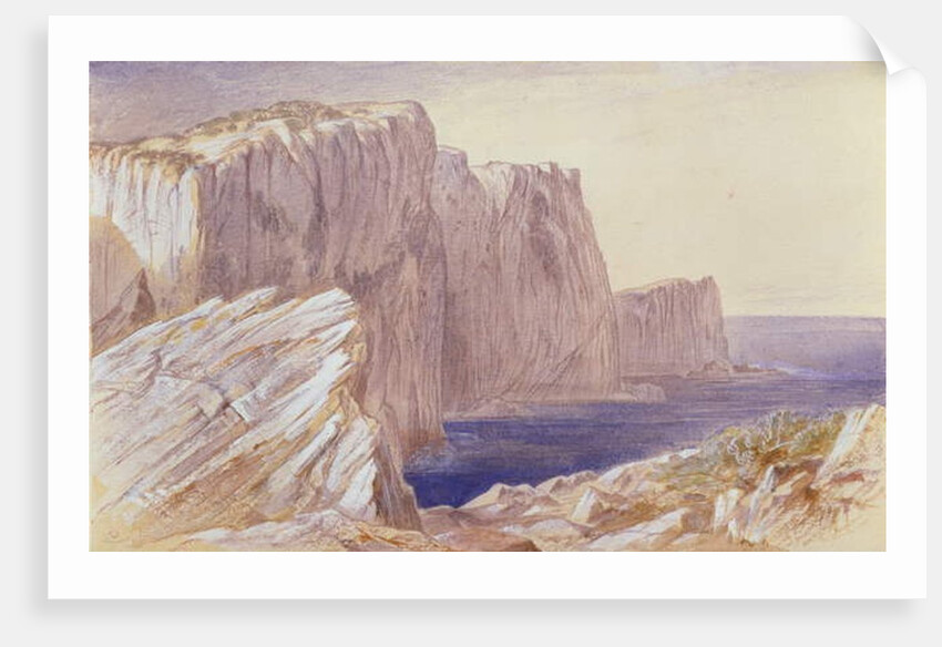 Sappho's Leap Lefkas by Edward Lear