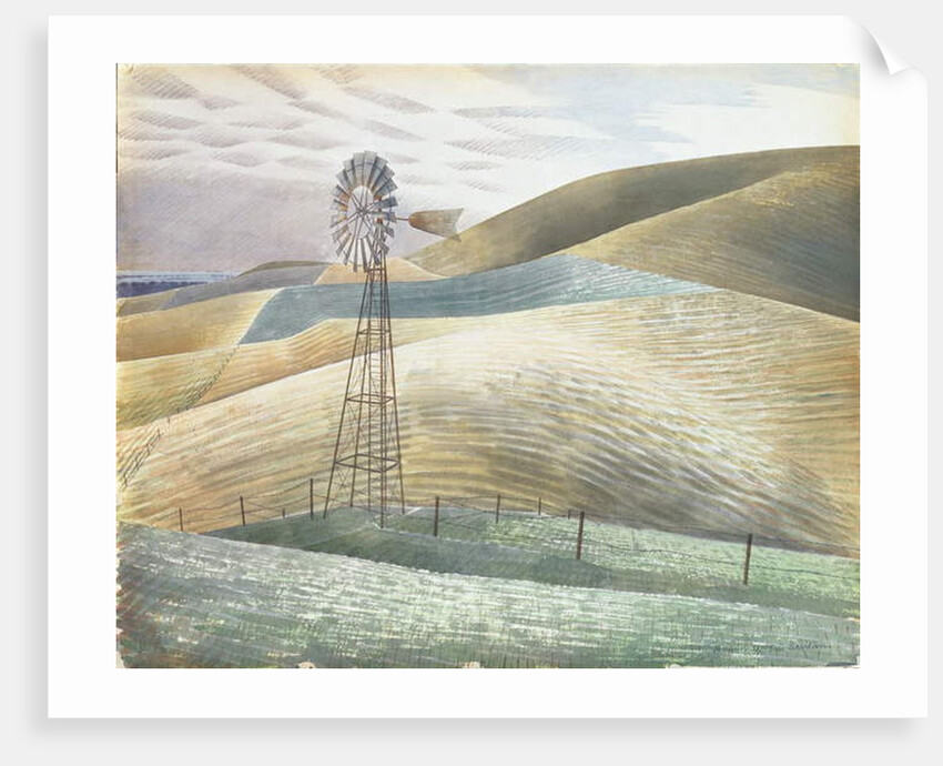 Windmill, 1934 by Eric Ravilious