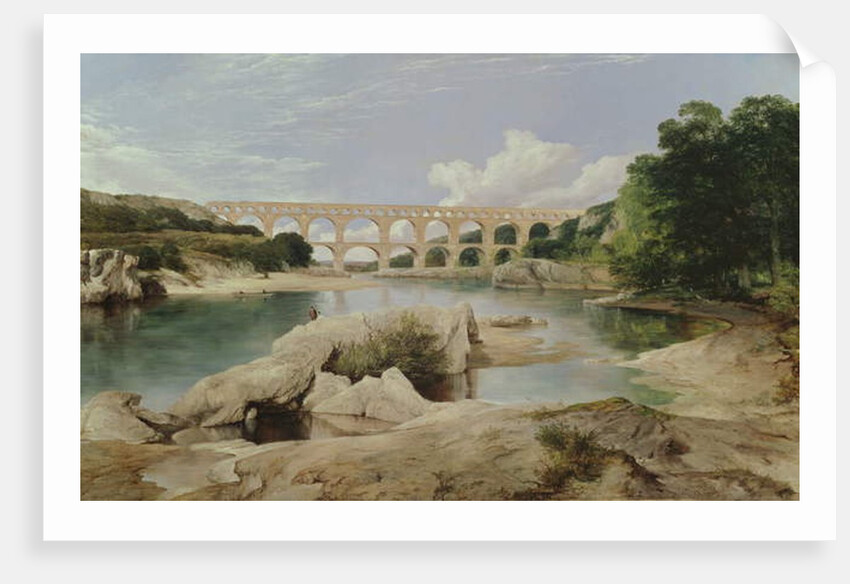 The Pont du Gard, 1862 by Frederick Richard Lee