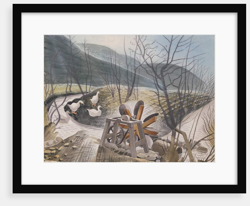 Waterwheel, 1938 by Eric Ravilious