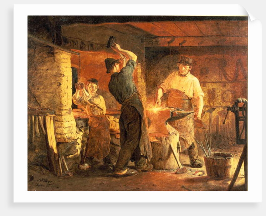 The Forge by Peder Severin Kroyer
