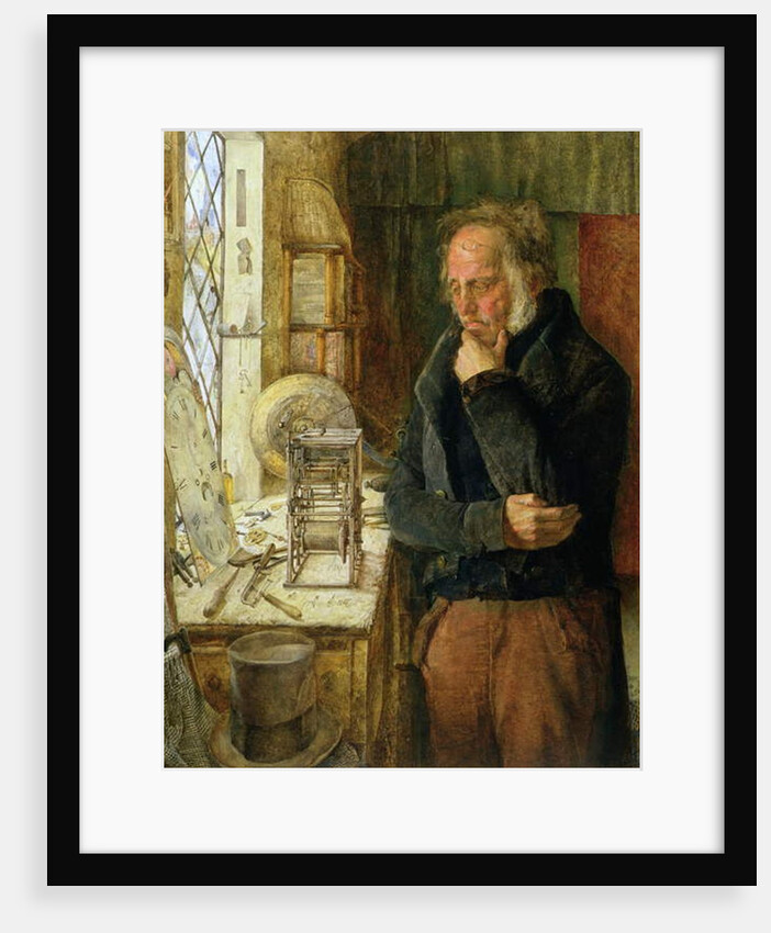 Our Village Clockmaker Solving a Problem, c.1859 by James Campbell
