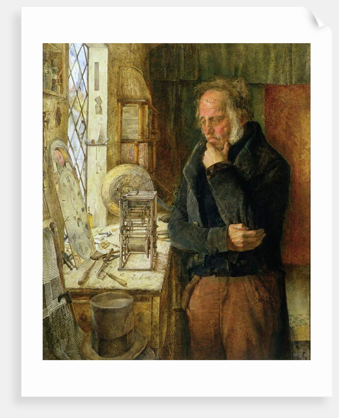 Our Village Clockmaker Solving a Problem, c.1859 by James Campbell