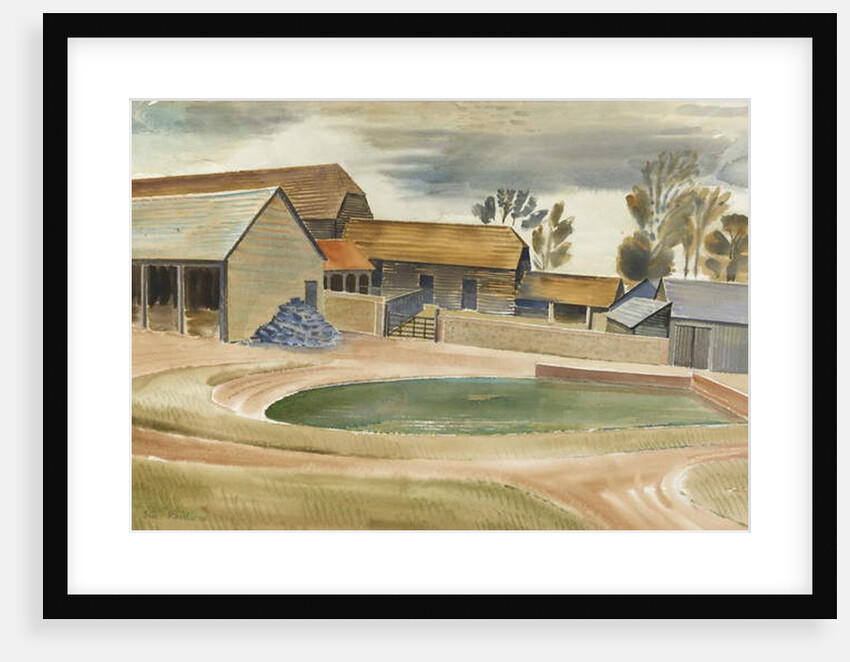 Farmyard by Eric Ravilious