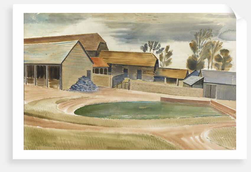 Farmyard by Eric Ravilious