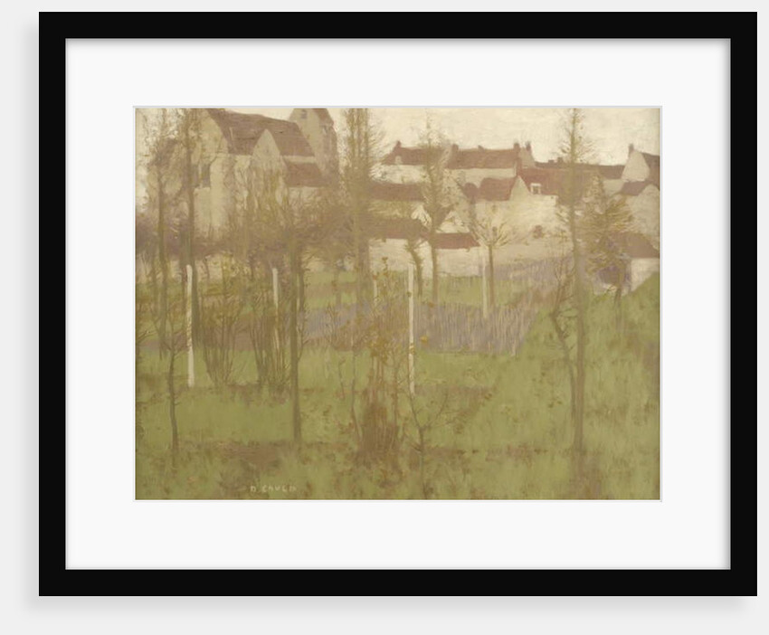 Grez from the river, c.1896 by David Gauld