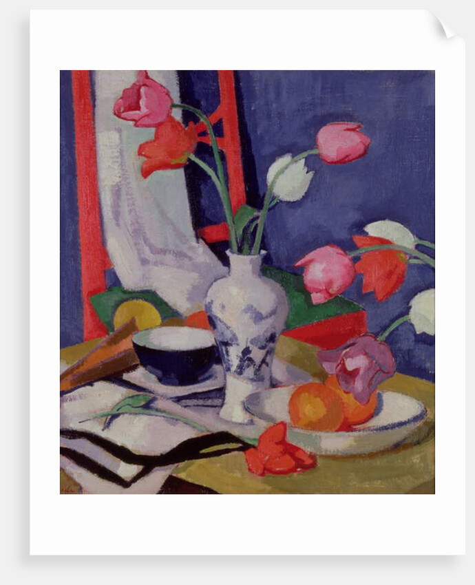 Tulips and Fruit, c.1919 by Samuel John Peploe